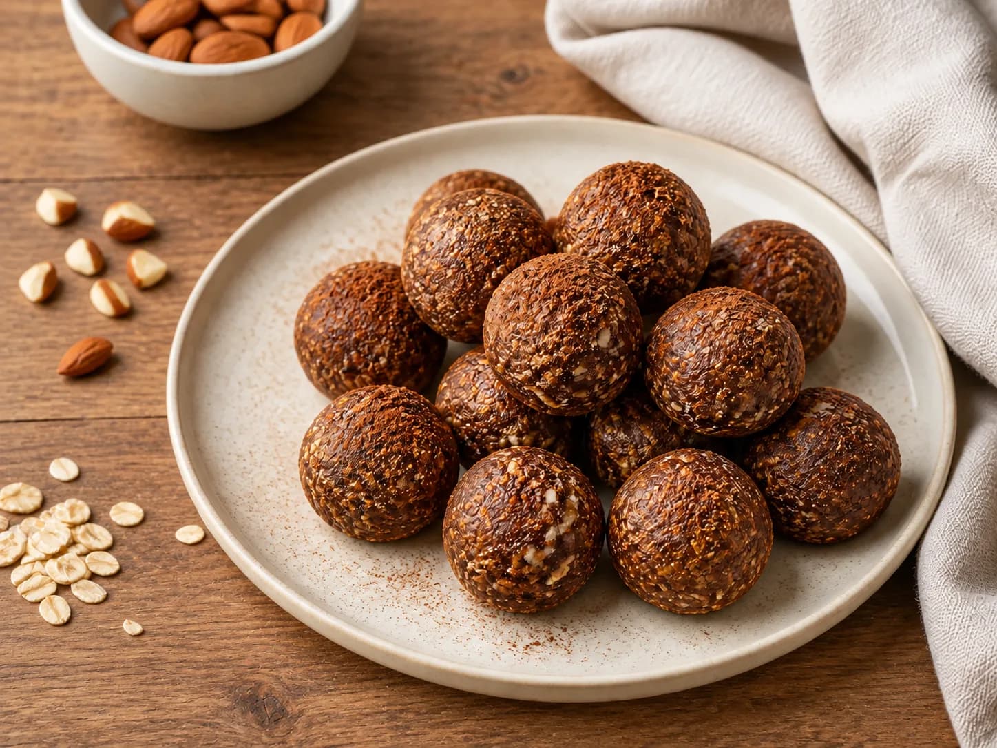 No-bake date and almond energy bites
